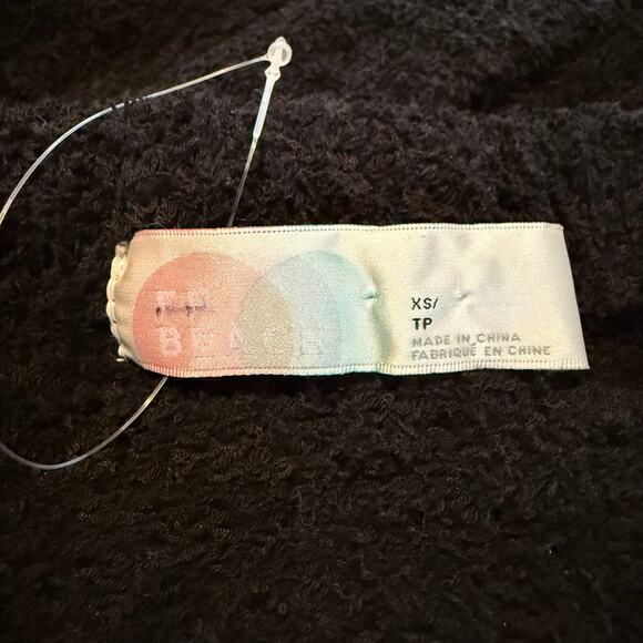 Free People jumpsuit strapless fuzzy terry fleece one piece romper XS onesie - Picture 7 of 9